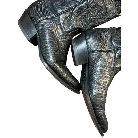 Tony Lama Western Leather Cowboy Boots Size 9.5